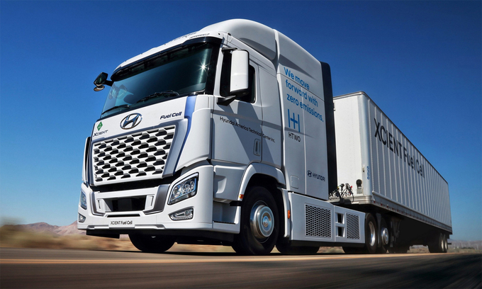 Hyundai Xcient - xe tải chạy hydro
