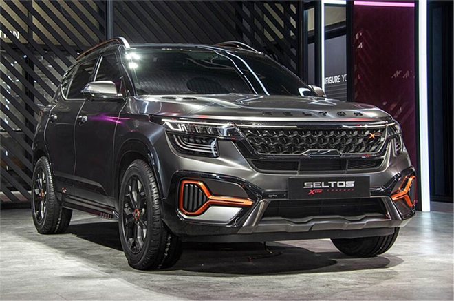 Kia Seltos X-Line 2021 lộ diện hình ảnh phiên bản thương mại sắp trình làng
