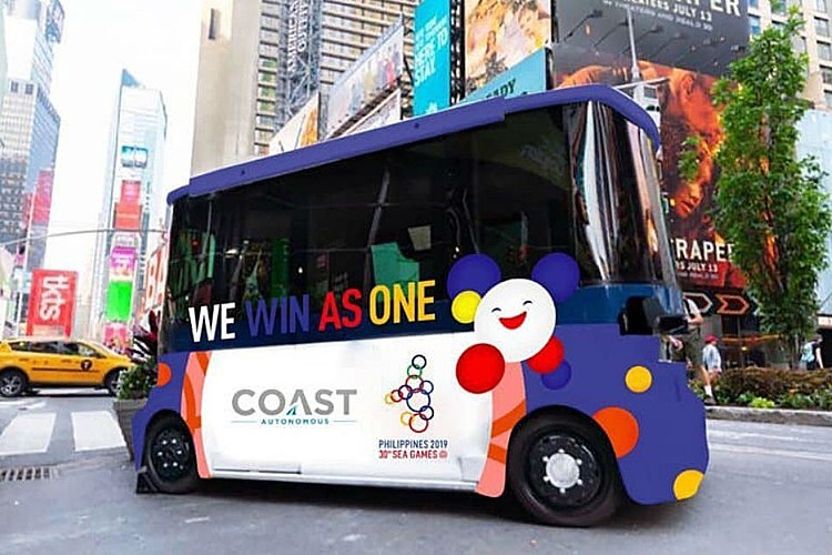 SEA Games 30 sử dụng xe bus không người lái