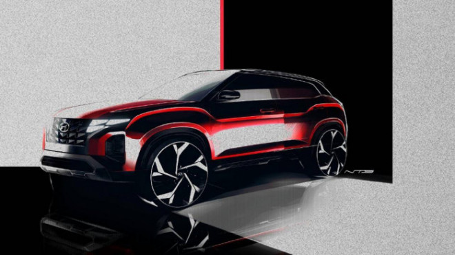 Lộ diện Hyundai Creta 2022 lấy cảm hứng từ Hyundai Tucson