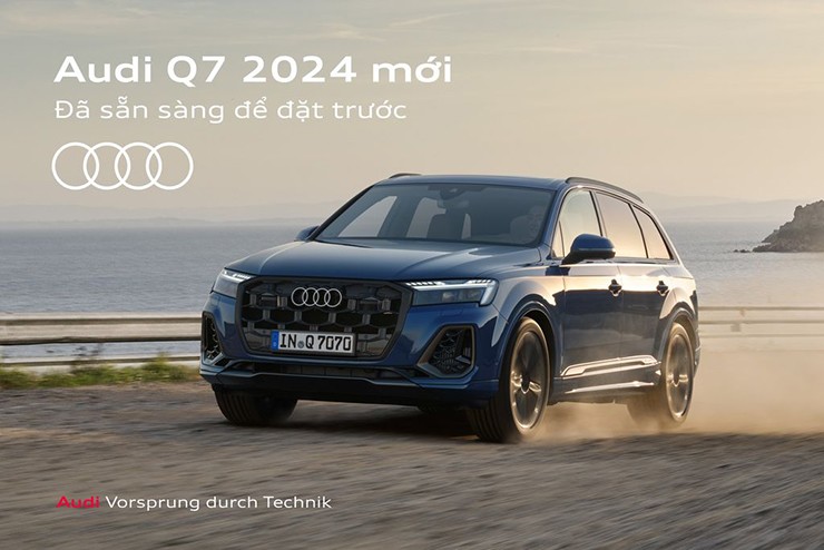 Audi Q7 2024 sắp bán tại Việt Nam có giá khởi điểm từ 3,4 tỷ đồng