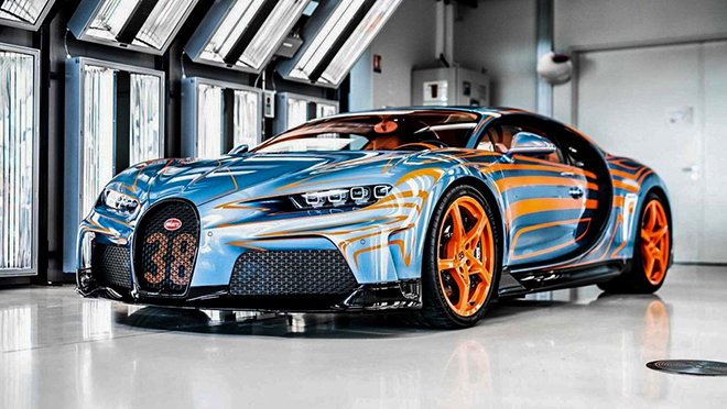 Bugatti Chiron Super Sport sở hữu màu sơn cực độc, có giá bán hơn 80 tỷ đồng