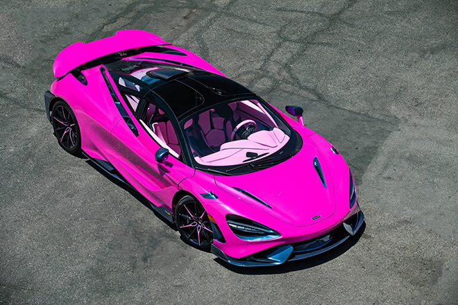 Chiêm ngưỡng McLaren 765LT màu hồng cánh sen độc nhất thế giới
