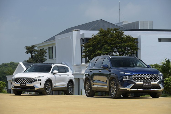 Giá xe Hyundai Santa Fe lăn bánh tháng 10/2021