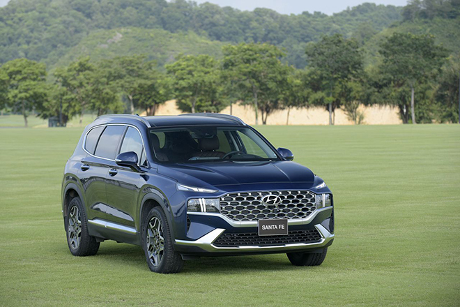 Giá xe Hyundai Santa Fe lăn bánh tháng 9/2021