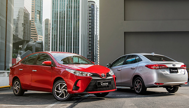 Giá xe Toyota Vios niêm yết và lăn bánh tháng 6/2022