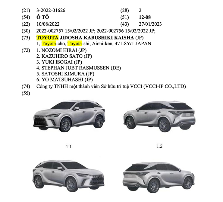 Lexus RX 2023 đã có mặt tại Việt Nam, chuẩn bị ra mắt với 4 phiên bản