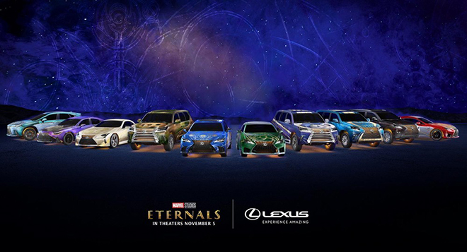 Lexus trình làng 10 mẫu xe mang ngoại thất ý tưởng từ siêu anh hùng của Marvel