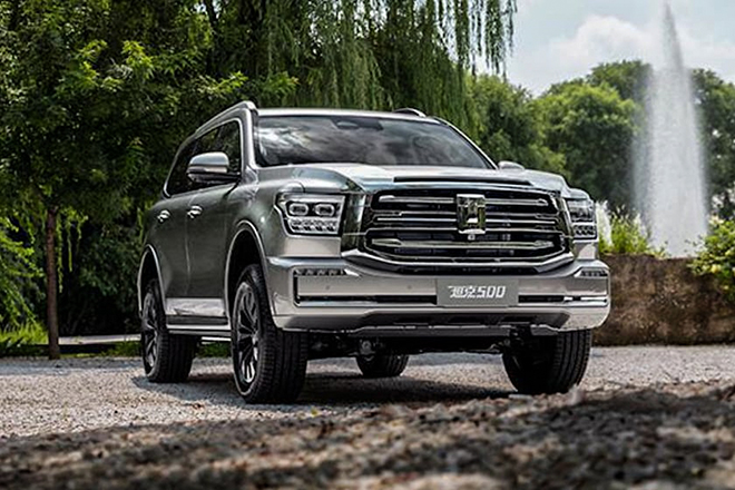 Ô tô Trung Quốc Tank 500 nhái theo phong cách xe Toyota Land Cruiser