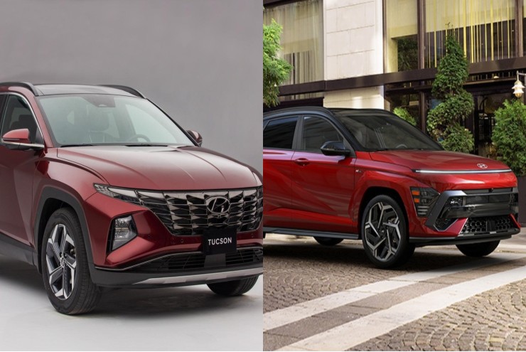 So sánh 2024 Hyundai Kona và Hyundai Tucson