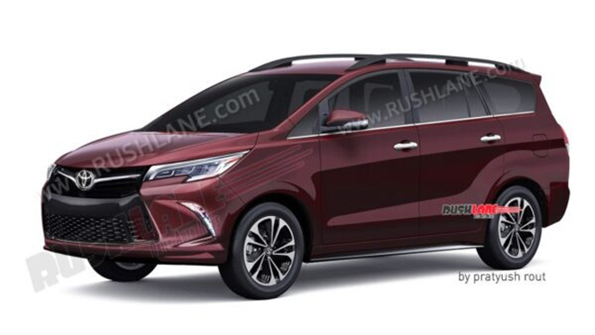 Toyota Innova phiên bản động cơ lai lộ ảnh phác thảo