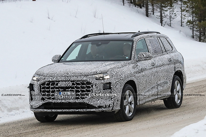 Xe SUV cỡ lớn Audi Q9 bị bắt gặp trên đường thử