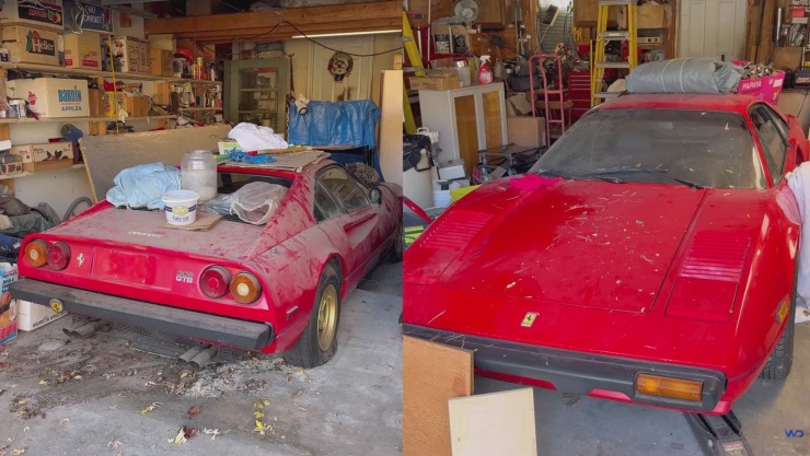 Cặp đôi siêu xe Ferrari bỏ hoang suốt 30 năm, rất ít chi tiết bị hỏng
