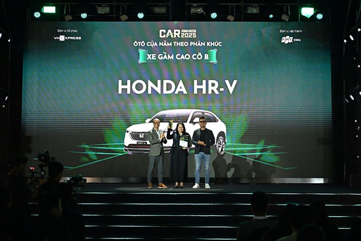 Không bán chạy nhất, Honda HR-V vẫn đoạt giải Ô tô của năm 2025
