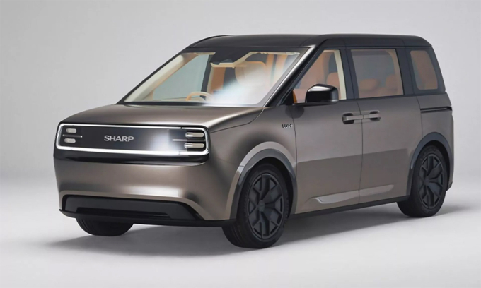 Hãng điện tử Sharp ra mắt xe điện có thể kết nối với tủ lạnh