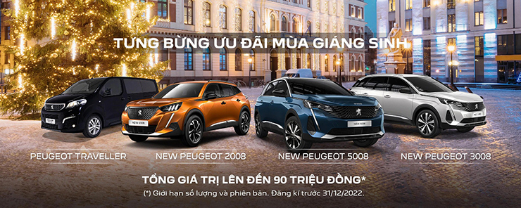 Peugeot Việt Nam giảm giá toàn bộ dải sản phẩm, cao nhất lên tới 60 triệu đồng