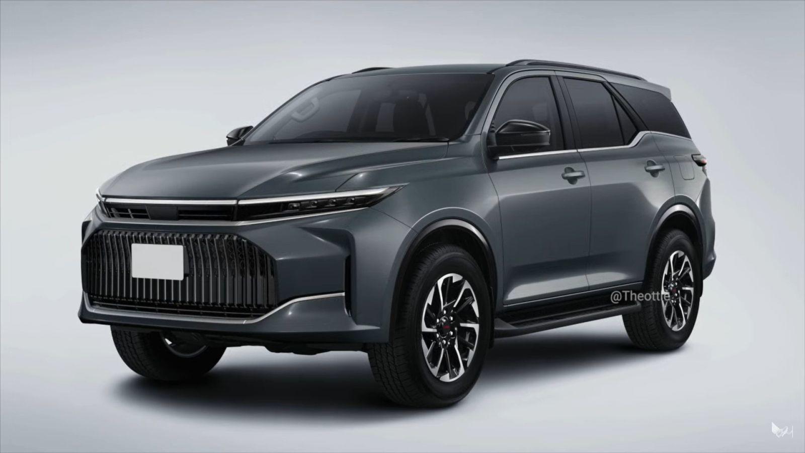 Xem trước ảnh phác thảo của dòng xe Toyota Fortuner mới