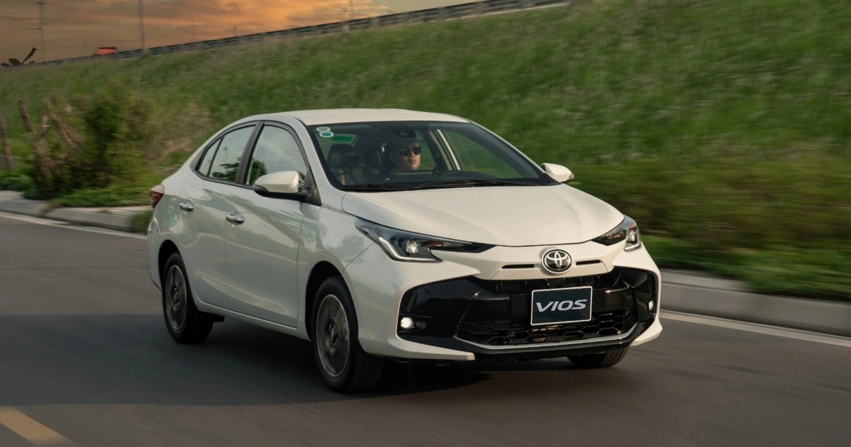 Toyota Vios lần đầu bán vượt Honda City và Hyundai Accent ở năm 2024