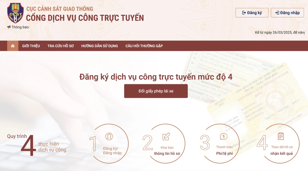 2 cách đổi GPLX online mới nhất từ năm 2025