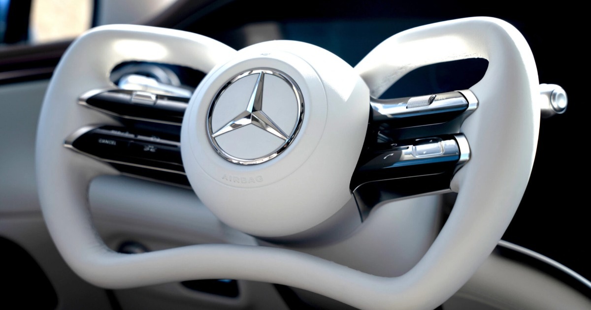 Mercedes-Benz thử nghiệm vô lăng hình chữ nhật