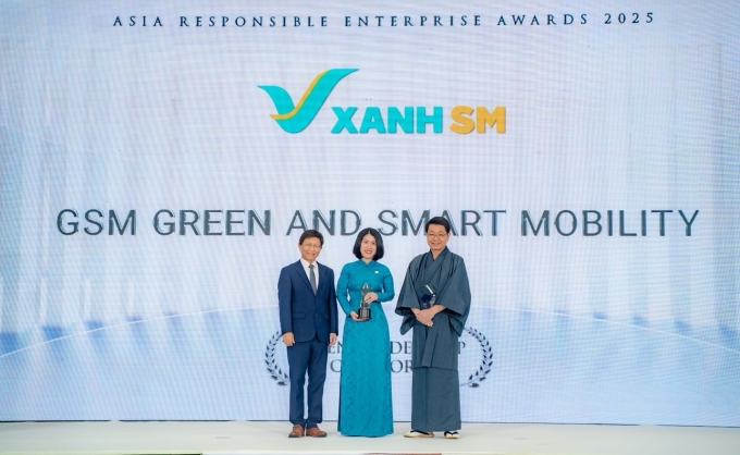 Xanh SM nhận giải thưởng 'Lãnh đạo Xanh' châu Á
