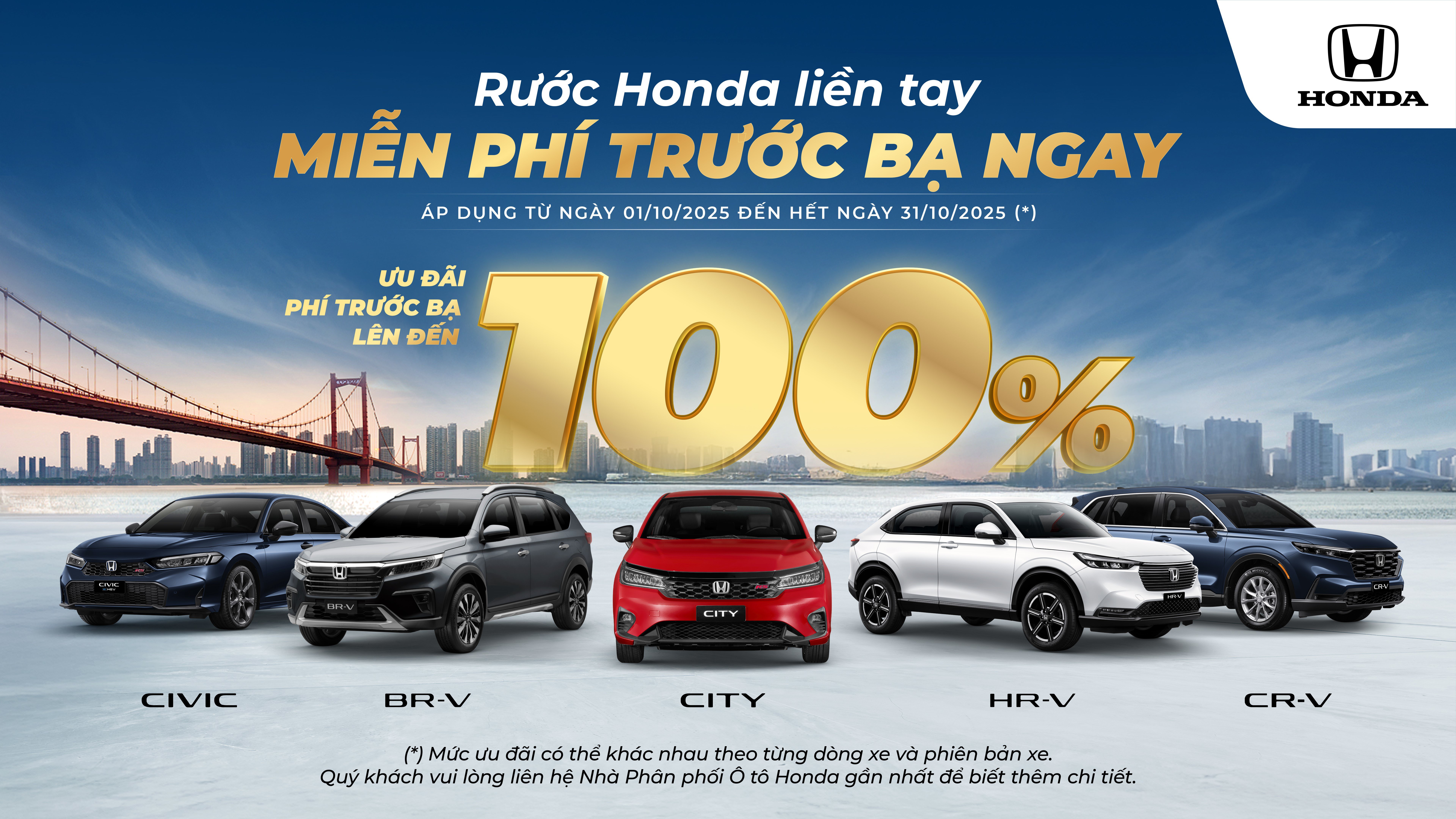 Honda Việt Nam tung chương trình khuyến mãi lớn, đổi xe chính hãng tháng 10