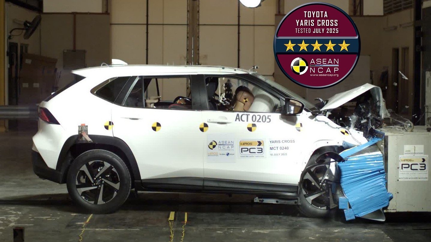 Toyota Yaris Cross đoạn 5 sao chuẩn an toàn ASEAN NCAP
