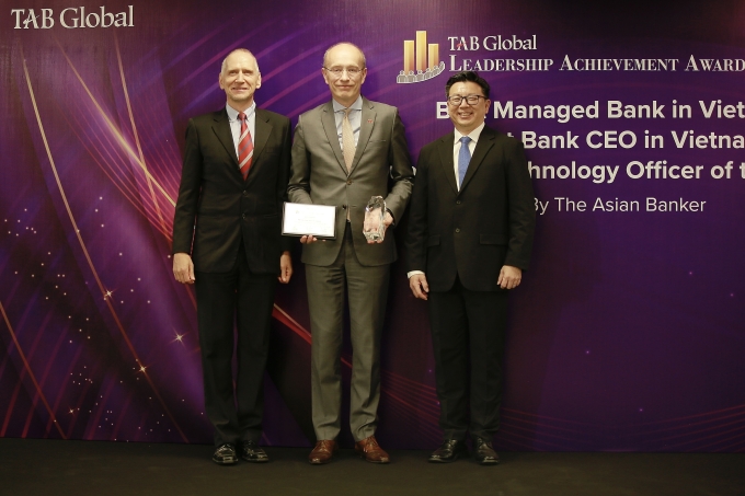 Techcombank nhận ba giải thưởng từ The Asian Banker