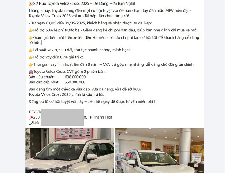Hãng xe Nhật tung khuyến mãi Veloz Cross