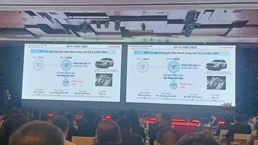 Honda CR-V e:HEV có thêm phiên bản mới giá mềm hơn RS